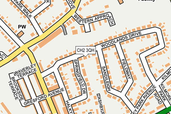 CH2 3QH map - OS OpenMap – Local (Ordnance Survey)