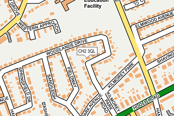 CH2 3QL map - OS OpenMap – Local (Ordnance Survey)