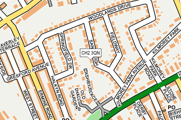 CH2 3QN map - OS OpenMap – Local (Ordnance Survey)