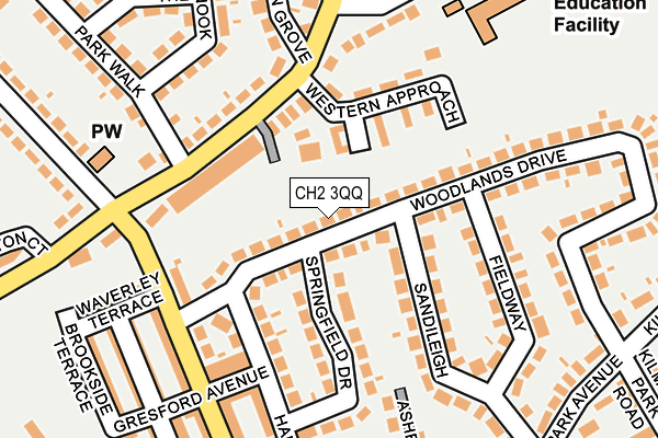 CH2 3QQ map - OS OpenMap – Local (Ordnance Survey)