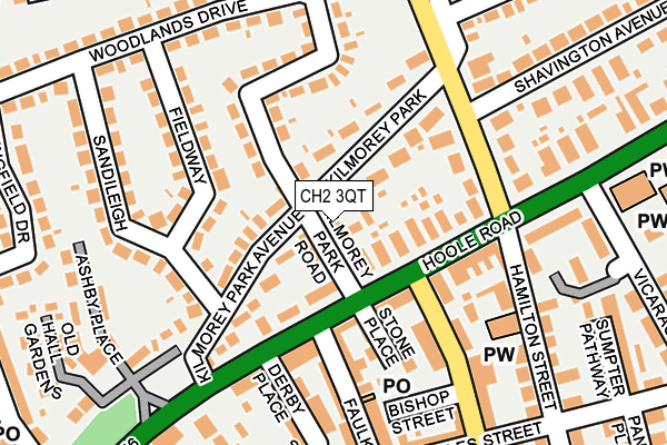 CH2 3QT map - OS OpenMap – Local (Ordnance Survey)