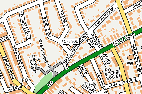 CH2 3QU map - OS OpenMap – Local (Ordnance Survey)