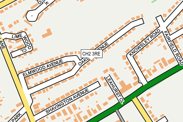 CH2 3RE map - OS OpenMap – Local (Ordnance Survey)