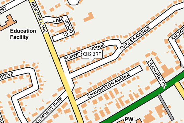 CH2 3RF map - OS OpenMap – Local (Ordnance Survey)