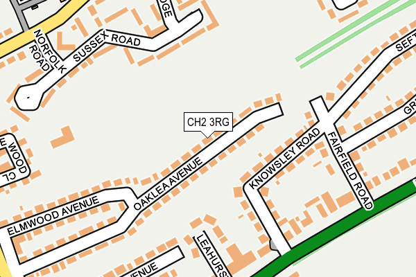 CH2 3RG map - OS OpenMap – Local (Ordnance Survey)