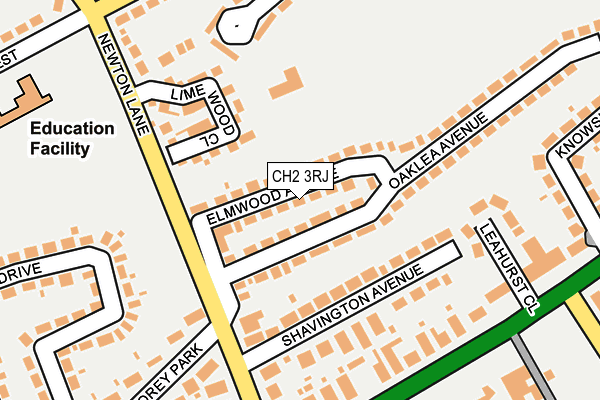 CH2 3RJ map - OS OpenMap – Local (Ordnance Survey)