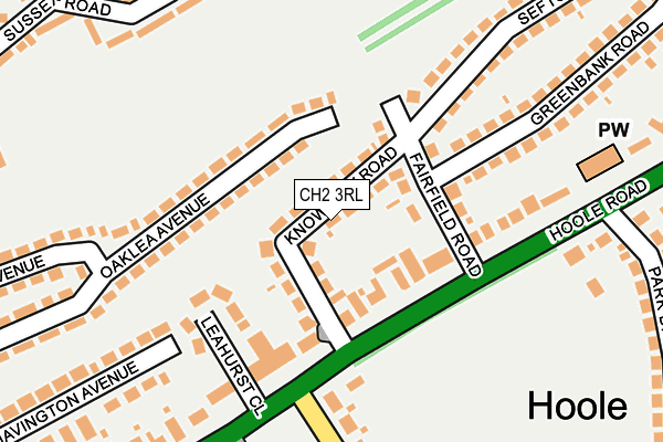 CH2 3RL map - OS OpenMap – Local (Ordnance Survey)