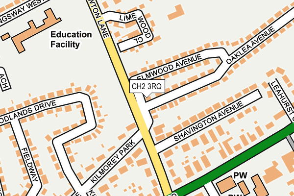 CH2 3RQ map - OS OpenMap – Local (Ordnance Survey)