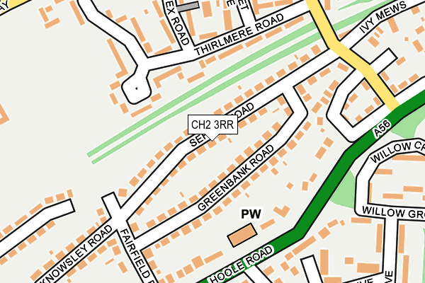 CH2 3RR map - OS OpenMap – Local (Ordnance Survey)