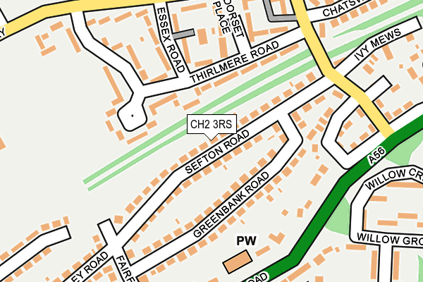 CH2 3RS map - OS OpenMap – Local (Ordnance Survey)