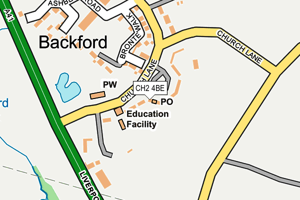 CH2 4BE map - OS OpenMap – Local (Ordnance Survey)