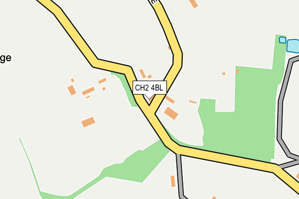 CH2 4BL map - OS OpenMap – Local (Ordnance Survey)