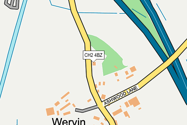 CH2 4BZ map - OS OpenMap – Local (Ordnance Survey)