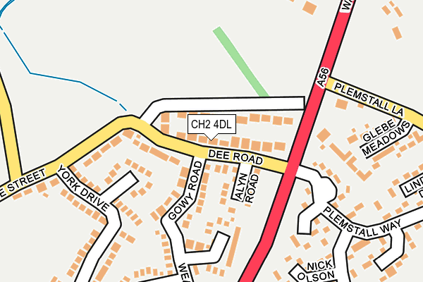 CH2 4DL map - OS OpenMap – Local (Ordnance Survey)