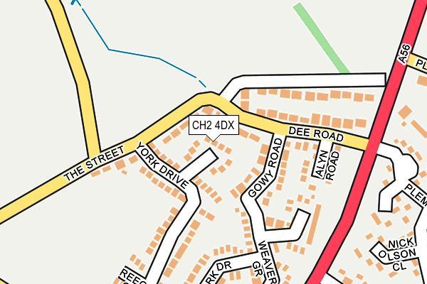 CH2 4DX map - OS OpenMap – Local (Ordnance Survey)