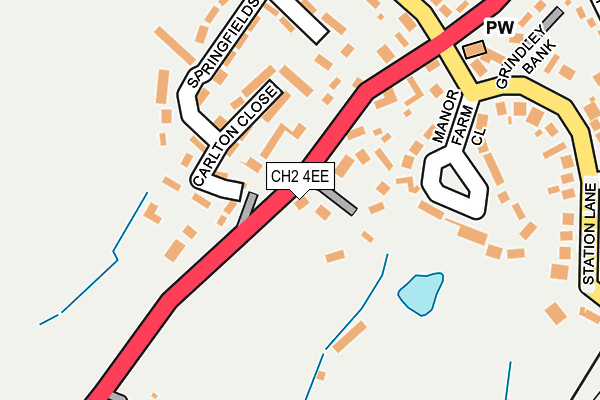 CH2 4EE map - OS OpenMap – Local (Ordnance Survey)