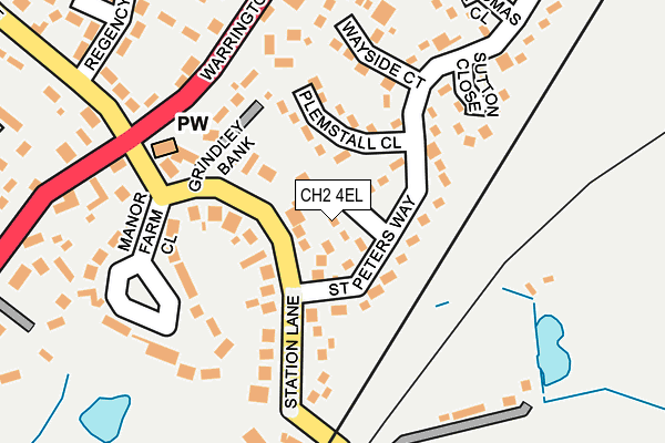 CH2 4EL map - OS OpenMap – Local (Ordnance Survey)