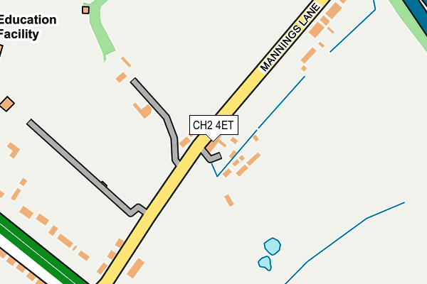 CH2 4ET map - OS OpenMap – Local (Ordnance Survey)