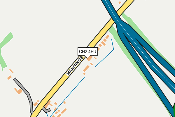 CH2 4EU map - OS OpenMap – Local (Ordnance Survey)