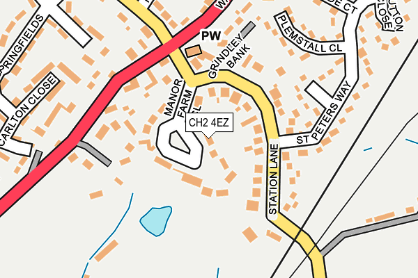 CH2 4EZ map - OS OpenMap – Local (Ordnance Survey)