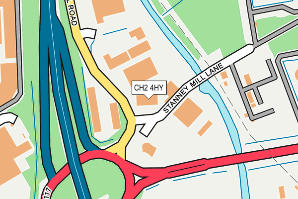 CH2 4HY map - OS OpenMap – Local (Ordnance Survey)