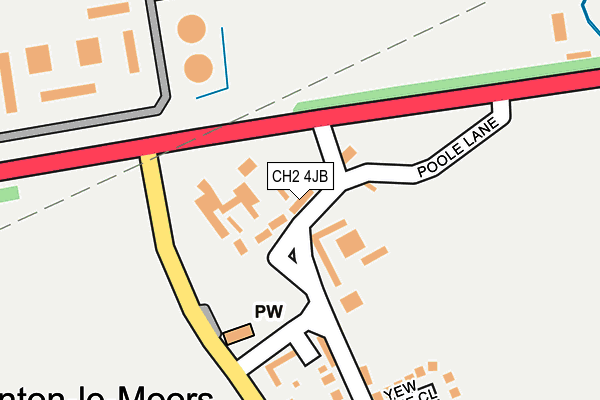 CH2 4JB map - OS OpenMap – Local (Ordnance Survey)