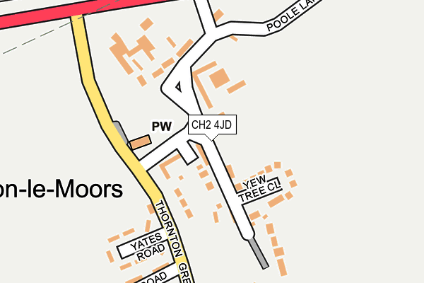 CH2 4JD map - OS OpenMap – Local (Ordnance Survey)