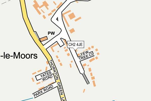 CH2 4JE map - OS OpenMap – Local (Ordnance Survey)