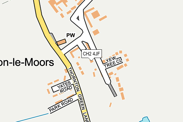 CH2 4JF map - OS OpenMap – Local (Ordnance Survey)