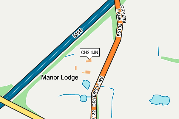 CH2 4JN map - OS OpenMap – Local (Ordnance Survey)