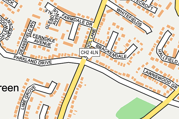 CH2 4LN map - OS OpenMap – Local (Ordnance Survey)