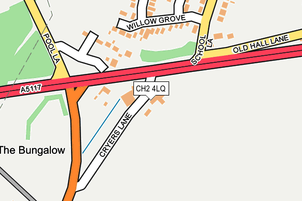 CH2 4LQ map - OS OpenMap – Local (Ordnance Survey)