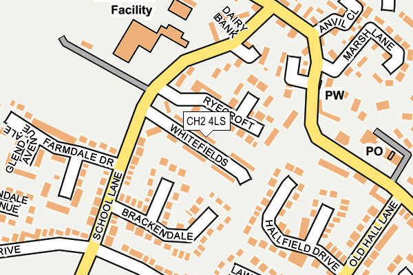 CH2 4LS map - OS OpenMap – Local (Ordnance Survey)