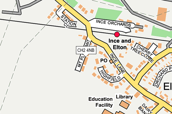 CH2 4NB map - OS OpenMap – Local (Ordnance Survey)
