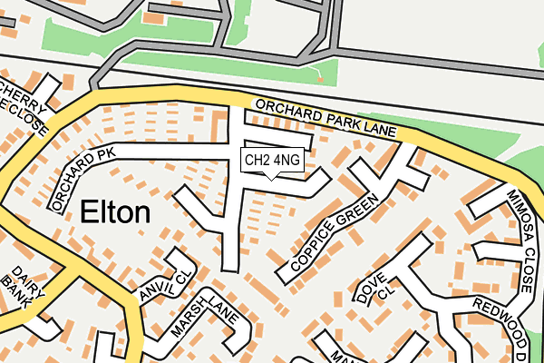 CH2 4NG map - OS OpenMap – Local (Ordnance Survey)