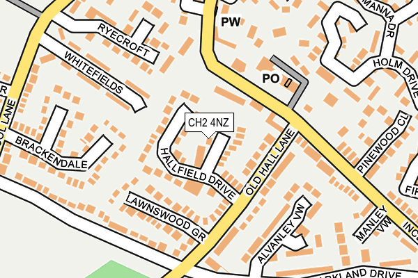CH2 4NZ map - OS OpenMap – Local (Ordnance Survey)