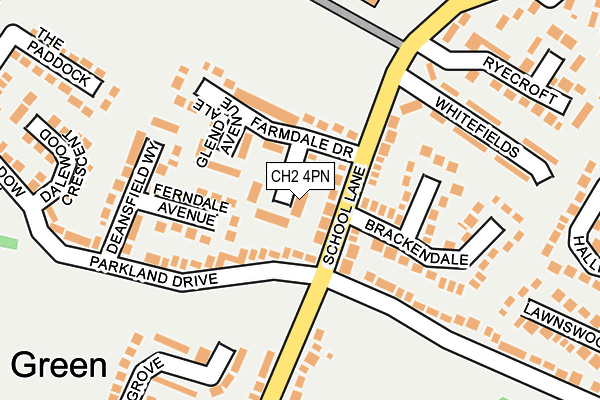 CH2 4PN map - OS OpenMap – Local (Ordnance Survey)