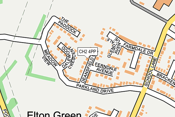 CH2 4PP map - OS OpenMap – Local (Ordnance Survey)