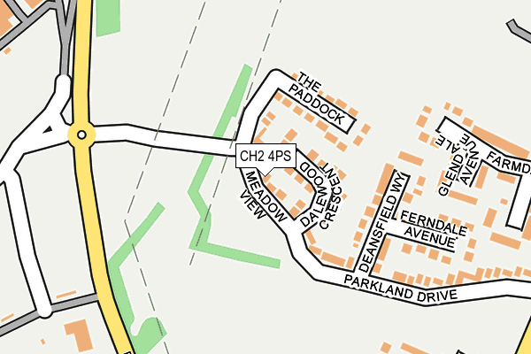 CH2 4PS map - OS OpenMap – Local (Ordnance Survey)