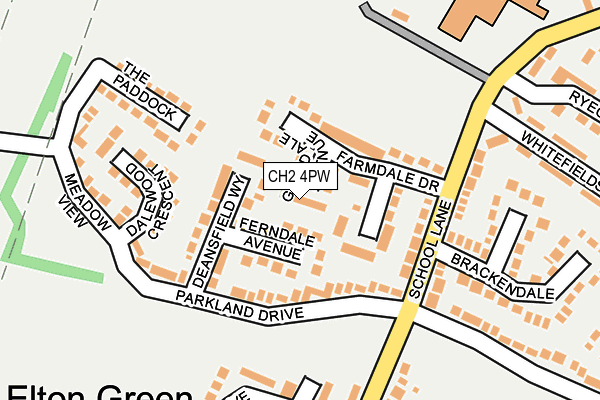 CH2 4PW map - OS OpenMap – Local (Ordnance Survey)