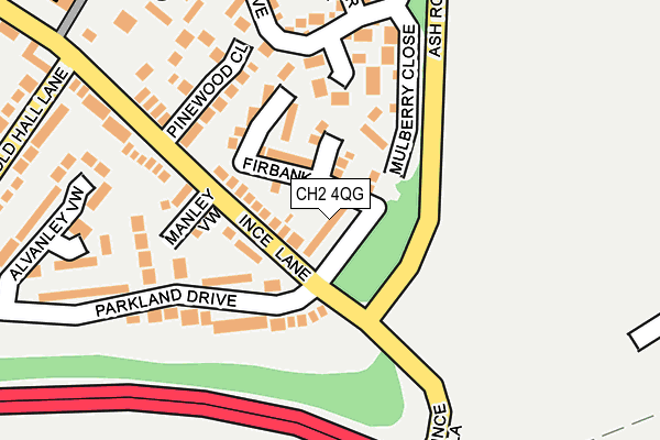 CH2 4QG map - OS OpenMap – Local (Ordnance Survey)