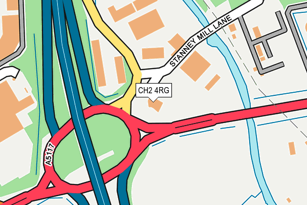 CH2 4RG map - OS OpenMap – Local (Ordnance Survey)