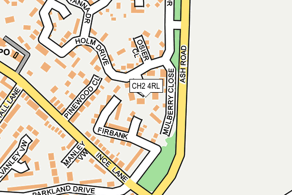 CH2 4RL map - OS OpenMap – Local (Ordnance Survey)