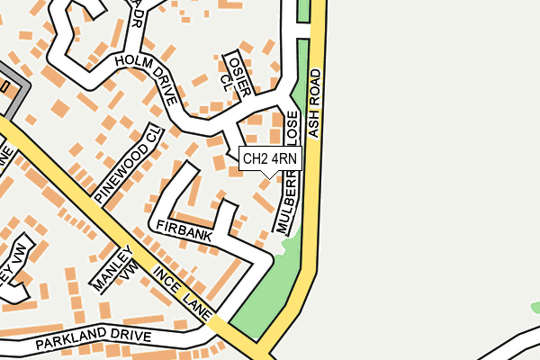 CH2 4RN map - OS OpenMap – Local (Ordnance Survey)