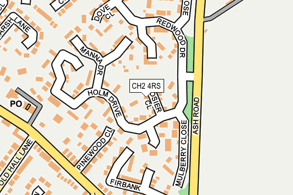 CH2 4RS map - OS OpenMap – Local (Ordnance Survey)