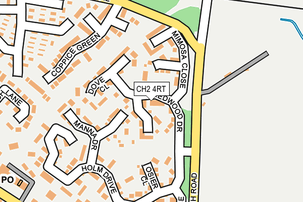CH2 4RT map - OS OpenMap – Local (Ordnance Survey)