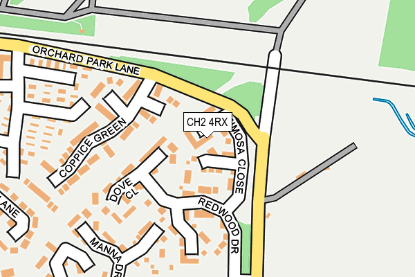CH2 4RX map - OS OpenMap – Local (Ordnance Survey)