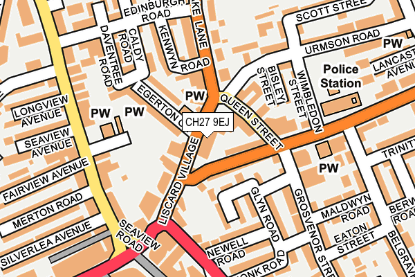 CH27 9EJ map - OS OpenMap – Local (Ordnance Survey)