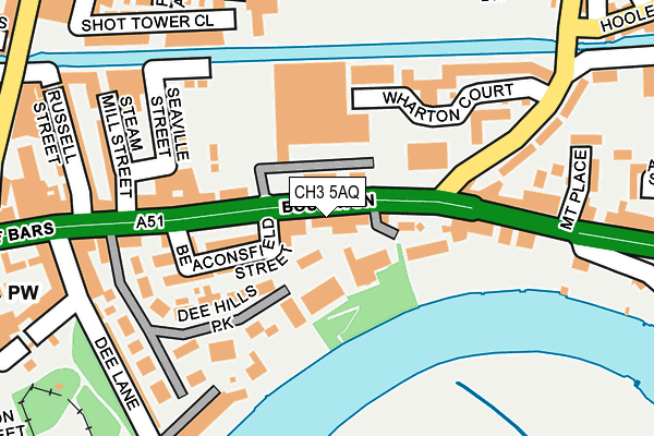 CH3 5AQ map - OS OpenMap – Local (Ordnance Survey)