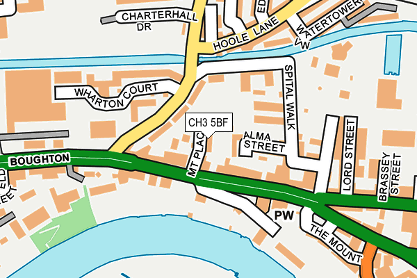 CH3 5BF map - OS OpenMap – Local (Ordnance Survey)